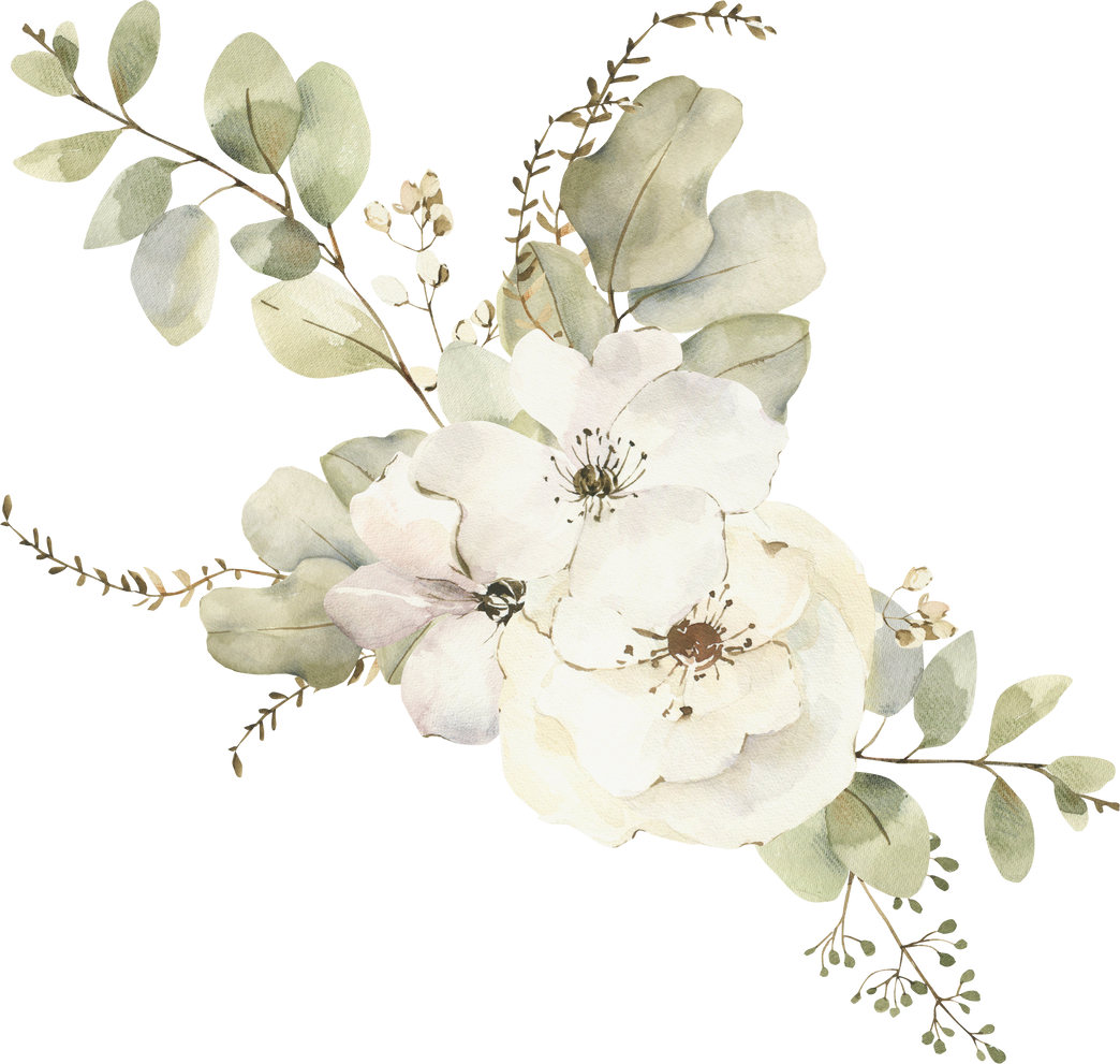 watercolor floral bouquet